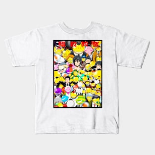 Many Faces of Koro Sensei Kids T-Shirt